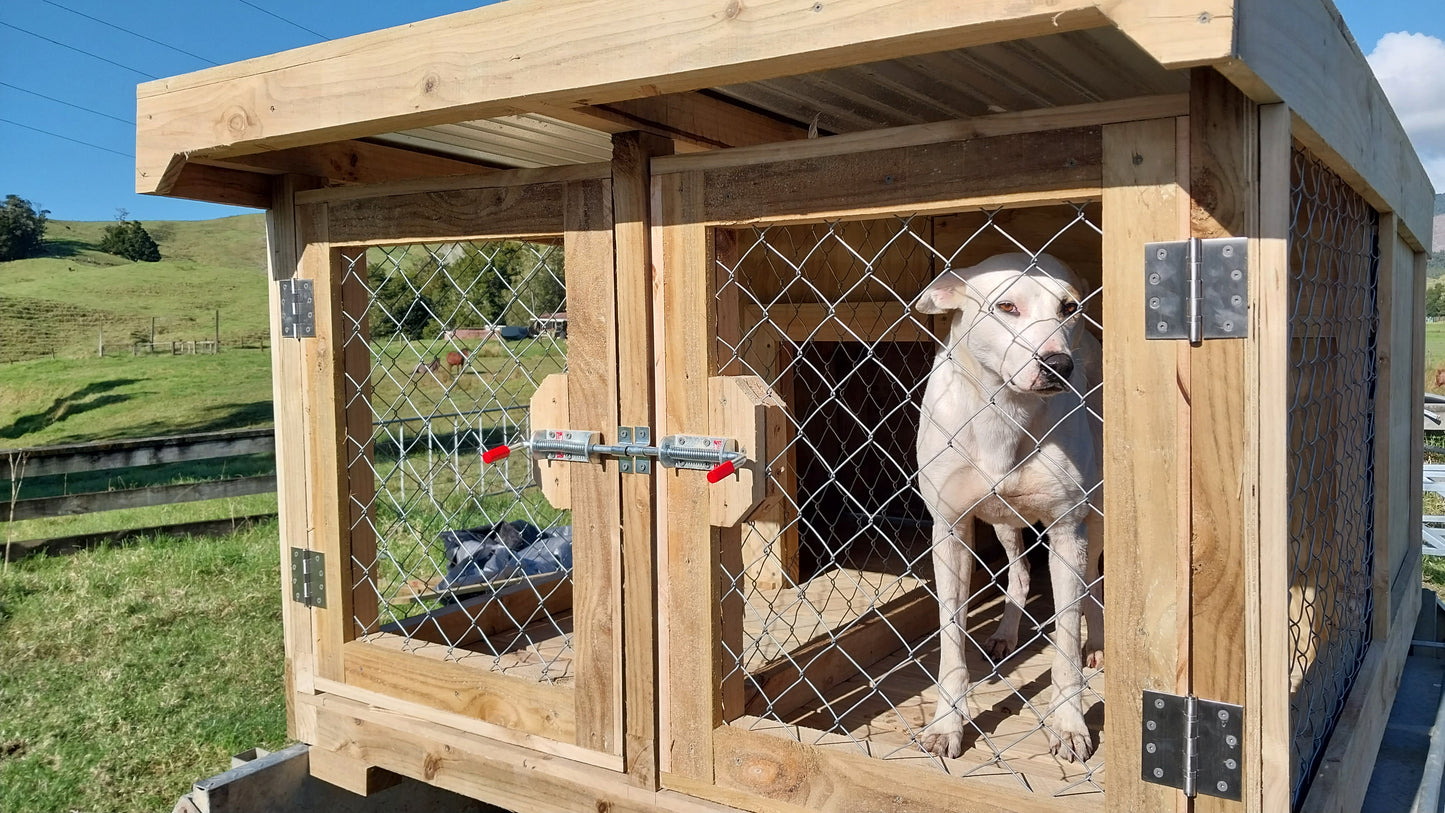 2 Bay Chain-link Kennel